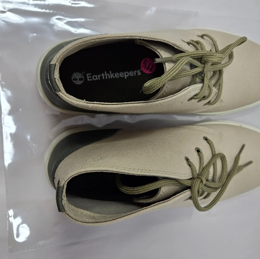 Timberland Men's Earthkeeper Chukka Boots Sz 11.5 Tan Canvas Green Ashwood Park